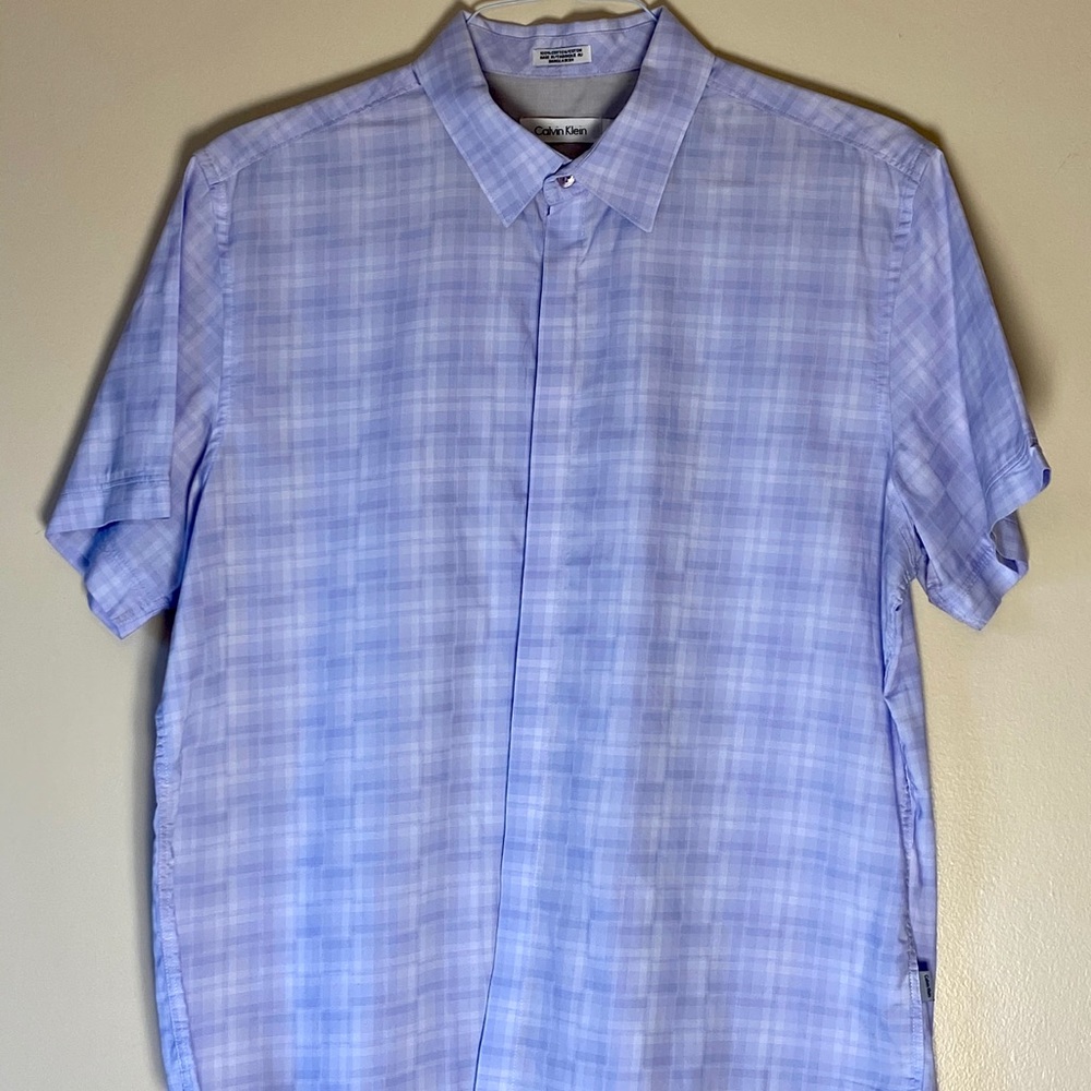 Calvin Klein short sleeve “Pale Lavender” shirt